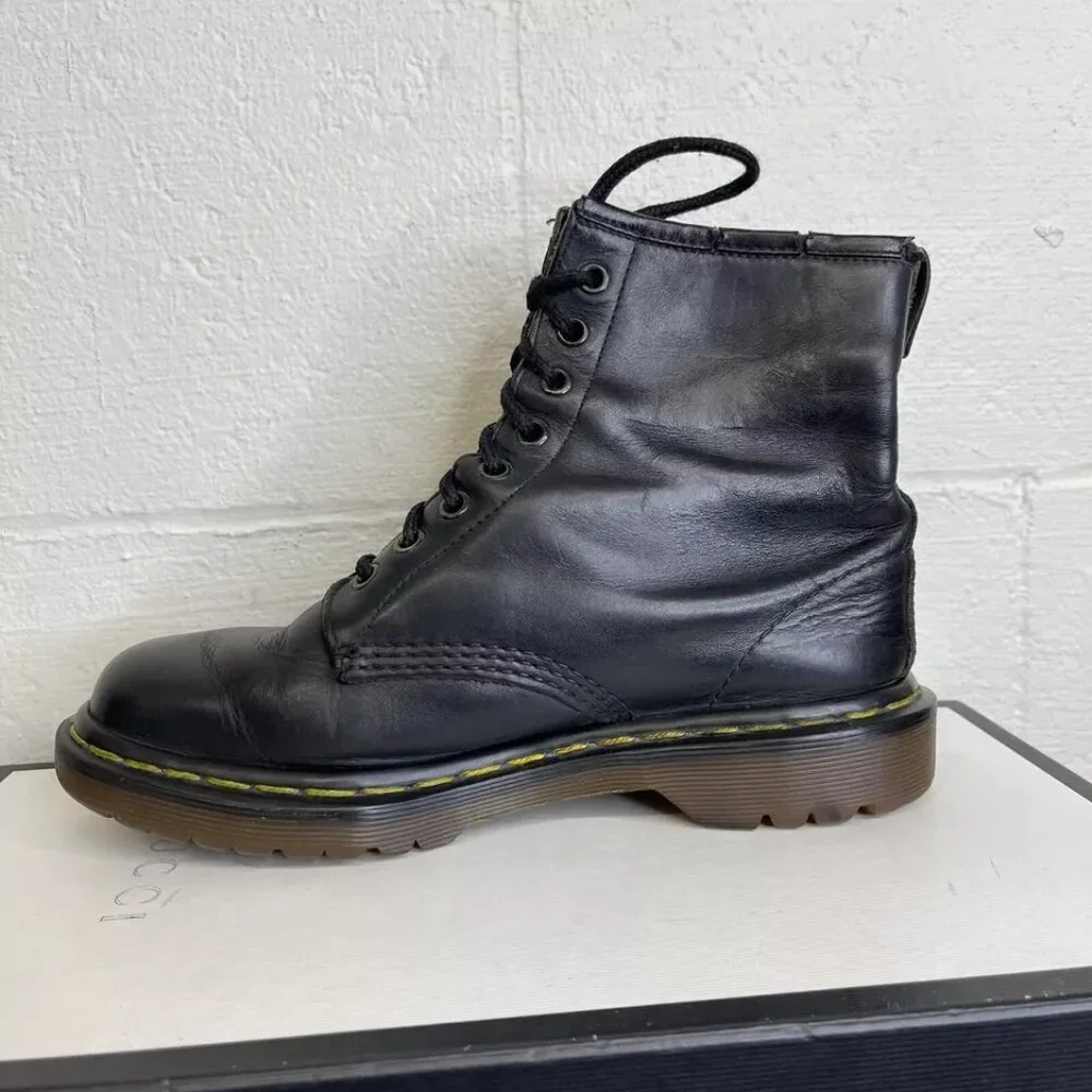 Dr. Martens 1460 Black Air Cushioned LeatherMade In England UK 5/MEN 6/WOMEN‎ 7
